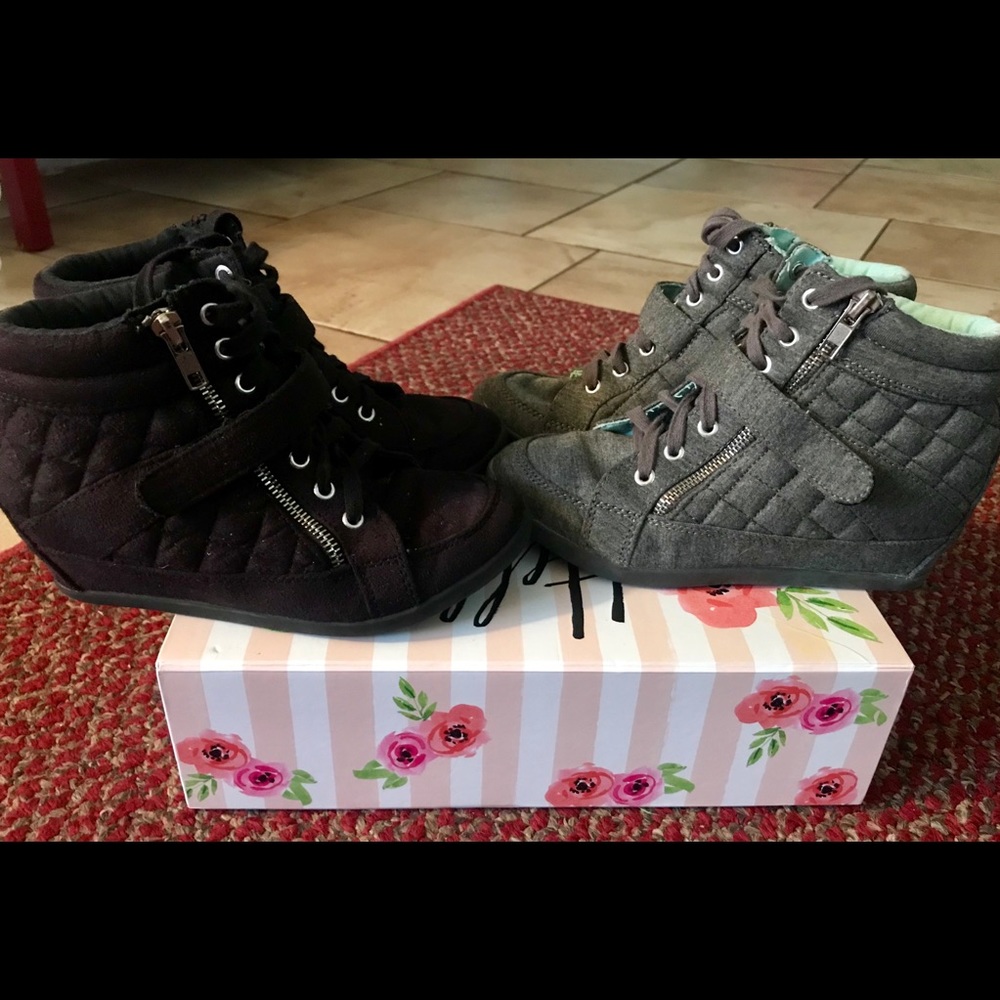 Justice Quilted Sneaker Wedges